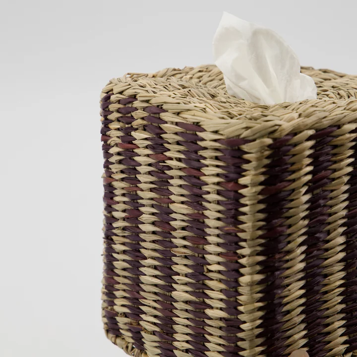 House Doctor - Clean Cosmetic tissue box, natural / black