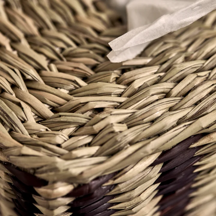 House Doctor - Clean Cosmetic tissue box, natural / black