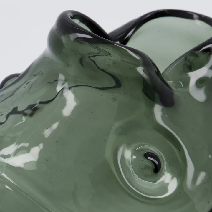 House Doctor - Fish vase, h 17.5 cm, smoked gray