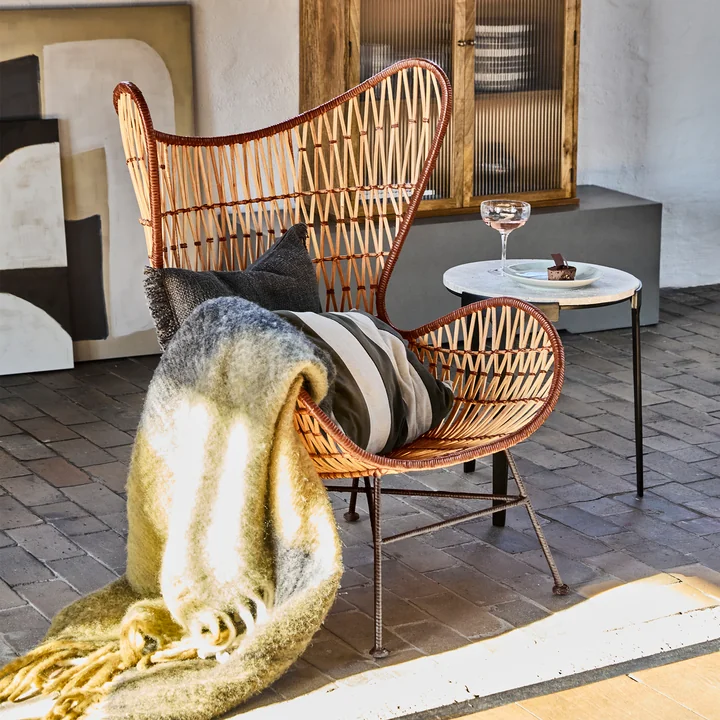 House Doctor - Flow Lounge Chair, natural rattan