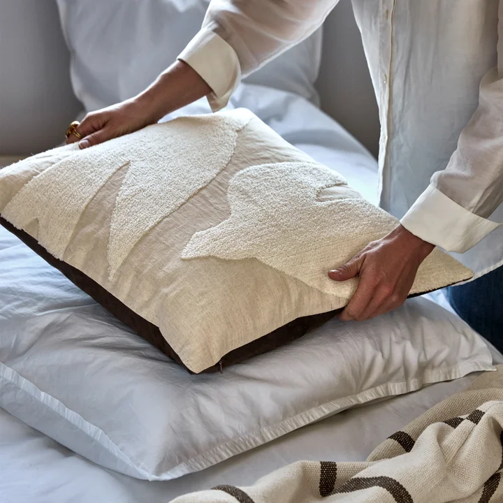 House Doctor - Fly cushion cover, 50 x 50 cm, off-white