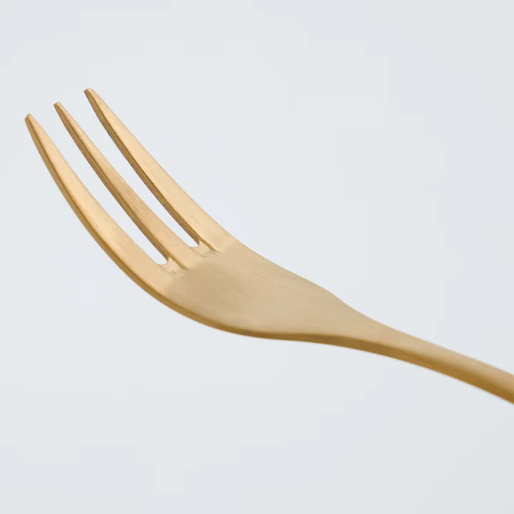 House Doctor - Golden cake fork, gold