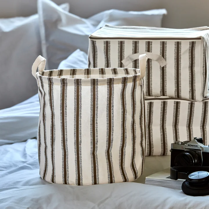 House Doctor - Vibes storage basket, Ø 30 x H 30 cm, light brown