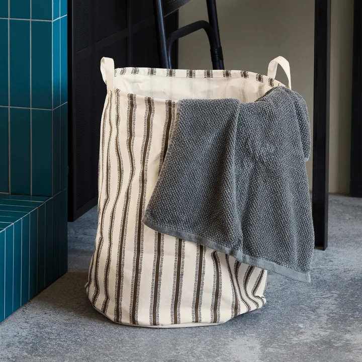 House Doctor - Vibes laundry basket, Ø 40 x H 50 cm, light brown