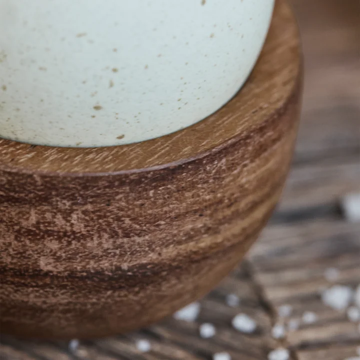 House Doctor - Wood egg cup, natural acacia