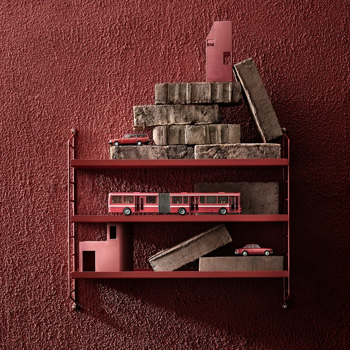 String - Pocket Metal, brown-red RAL 3012