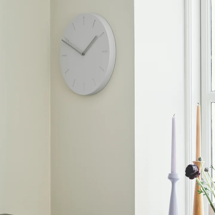 Watch:Out wall clock, gray from applicata