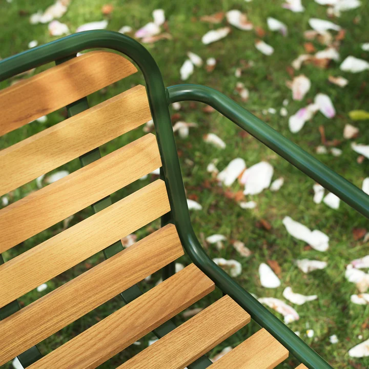 Normann Copenhagen - Vig Armchair, dark green / robinia