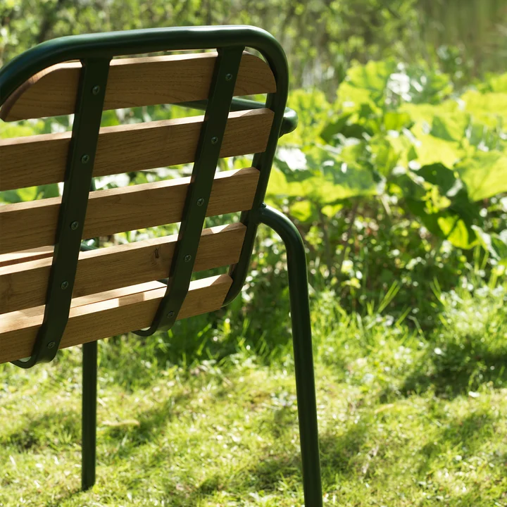 Normann Copenhagen - Vig Armchair, dark green / robinia