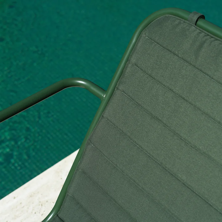 Normann Copenhagen - Vig deck chair seat cushion, dark green