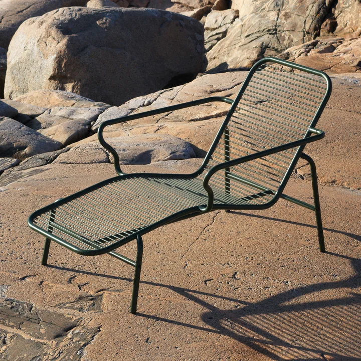 Normann Copenhagen - Vig Deck chair, dark green
