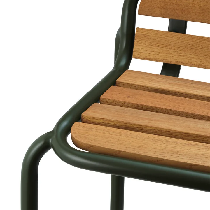 Normann Copenhagen - Vig Chair, dark green / robinia