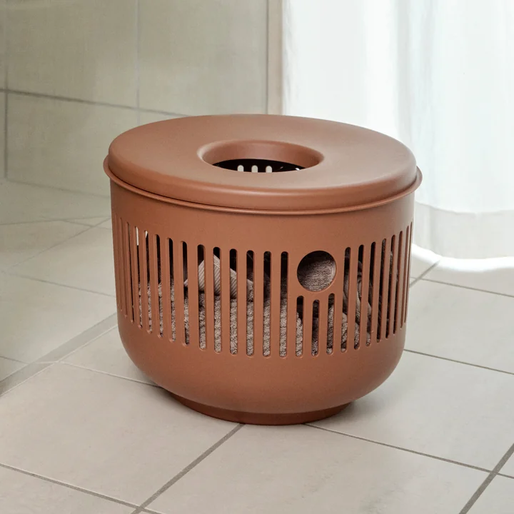 Zone Denmark - Ume Laundry basket, H 29 cm, terracotta