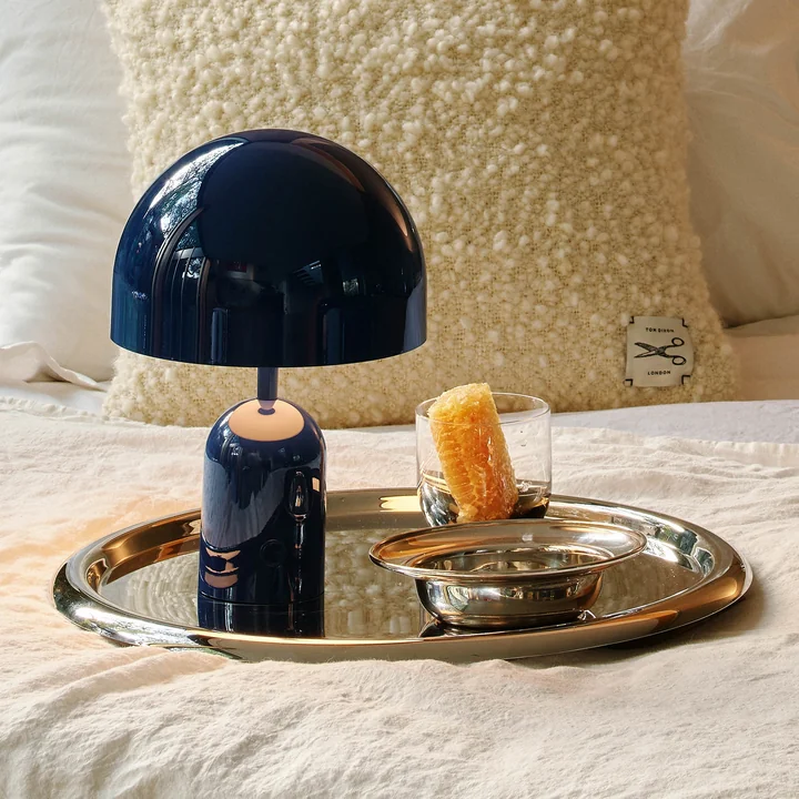 Tom Dixon - Bell LED table lamp with rechargeable battery, indigo