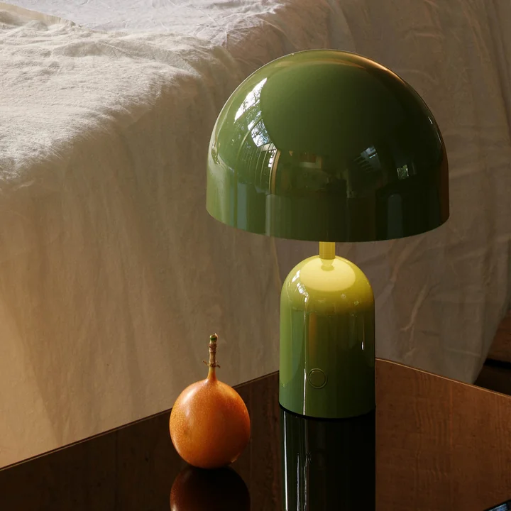 Tom Dixon - Bell LED table lamp with rechargeable battery, moss green