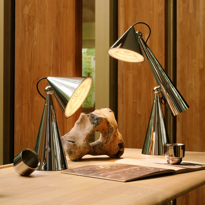 Tom Dixon - Pose Task LED table lamps and LED table lamps, silver