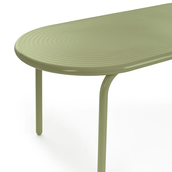 Tom Dixon - Groove Garden table, 186 x 86 cm, moss green