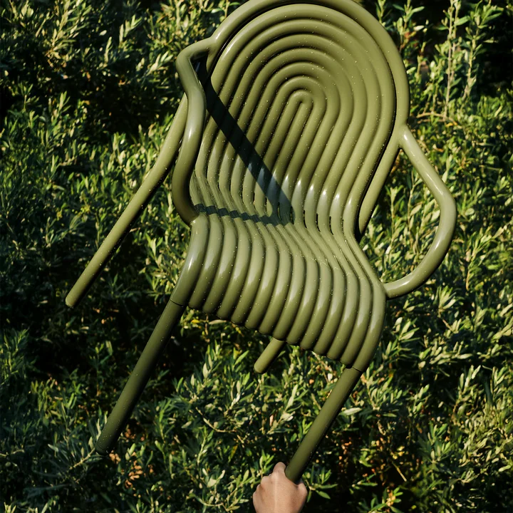 Tom Dixon - Groove Garden armchair, moss green