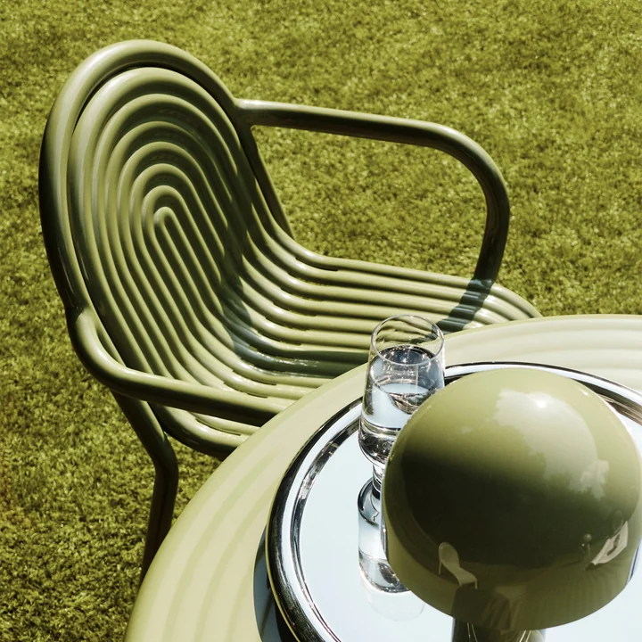Tom Dixon - Groove Garden armchair, moss green
