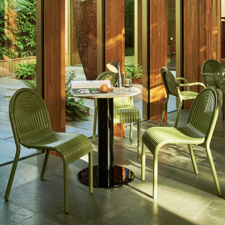Tom Dixon - Groove Garden chair, moss green