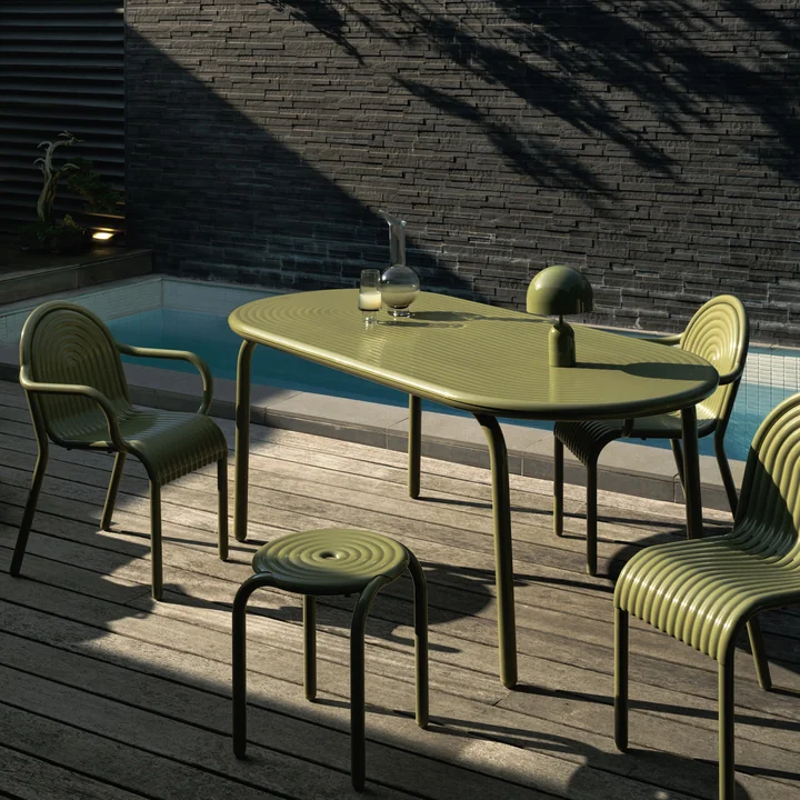 Tom Dixon - Groove Garden furniture, moo green