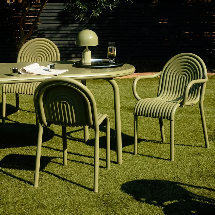 Tom Dixon - Groove Garden furniture, moo green