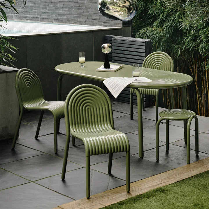 Tom Dixon - Groove Garden furniture, moo green