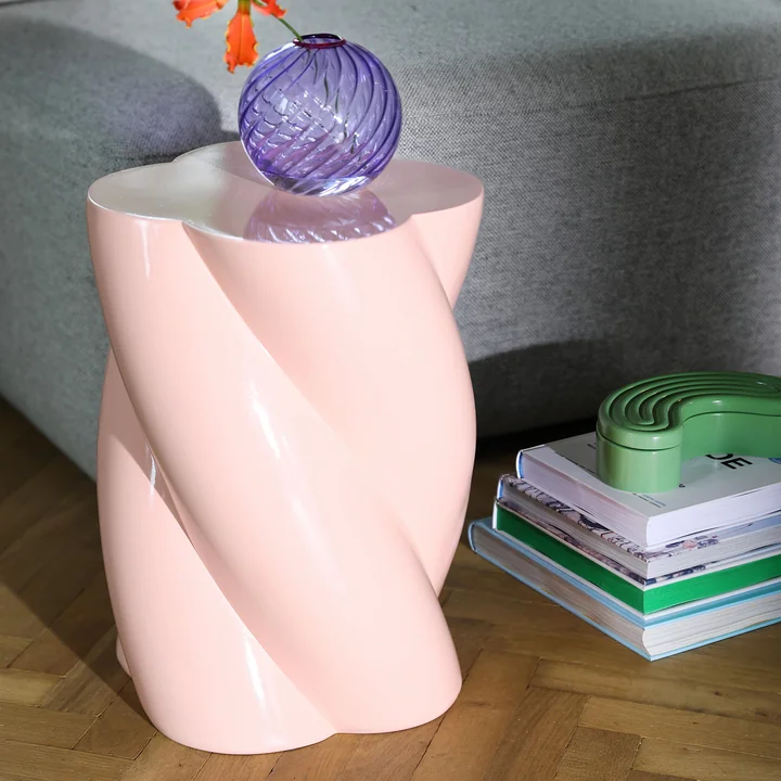 & klevering - Marshmallow side table 40 x Ø 29 cm, pink
