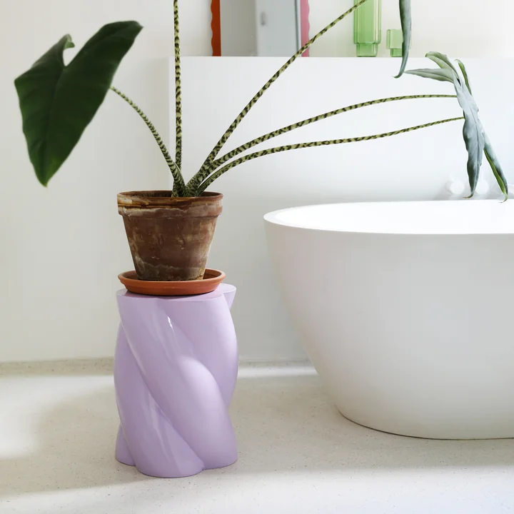 & klevering - Marshmallow side table 40 x Ø 29 cm, lilac
