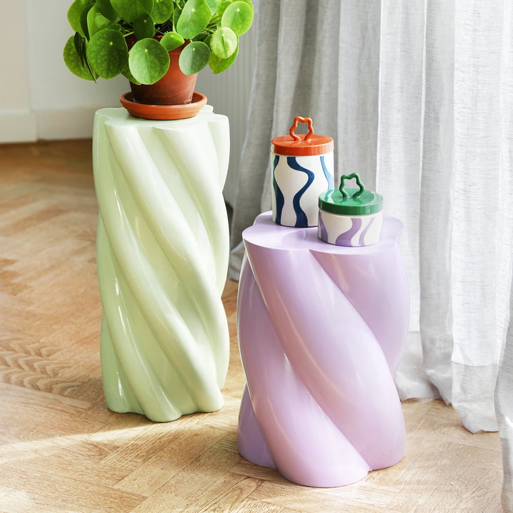 & klevering - Marshmallow side table 40 x Ø 29 cm, lilac