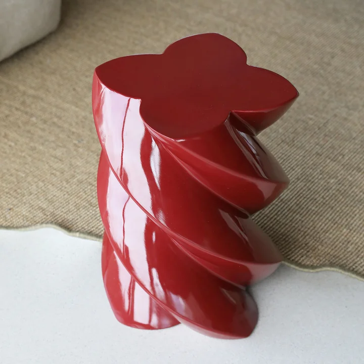 & klevering - Marshmallow side table 39.5 x Ø 29 cm, burgundy