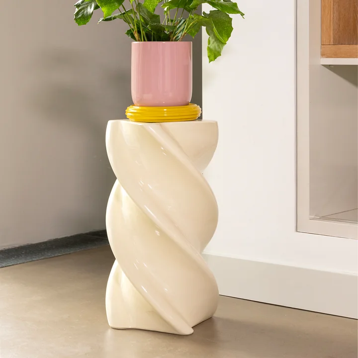 & klevering - Marshmallow side table 54 x Ø 29.5 cm, off-white