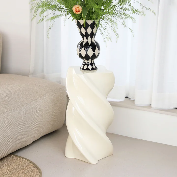 & klevering - Marshmallow side table 54 x Ø 29.5 cm, off-white