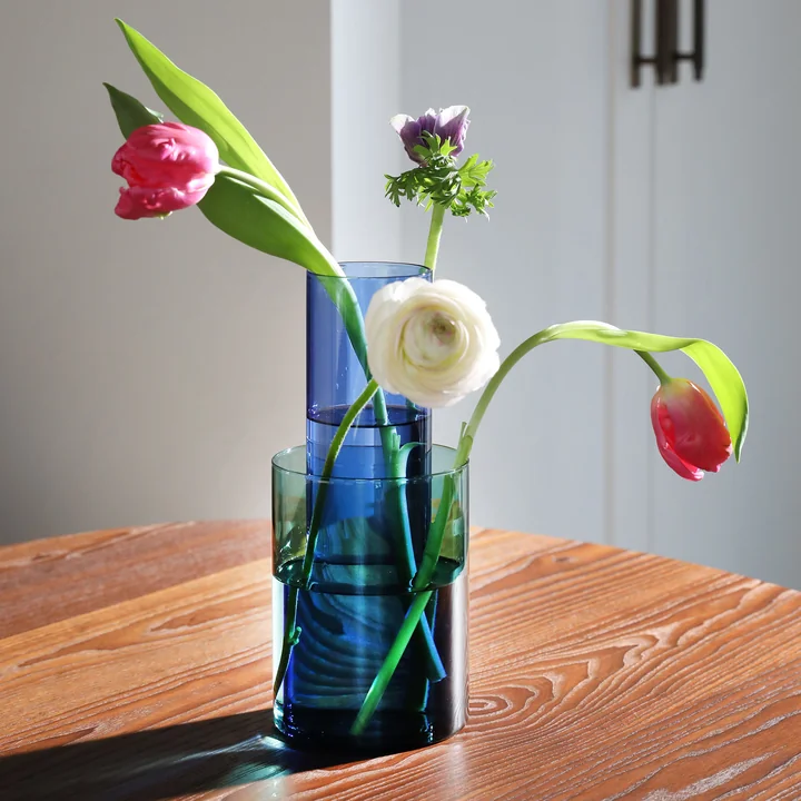 & klevering - Amphi Vase small, green (set of 2)