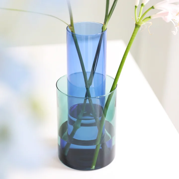 & klevering - Amphi Vase small, green (set of 2)