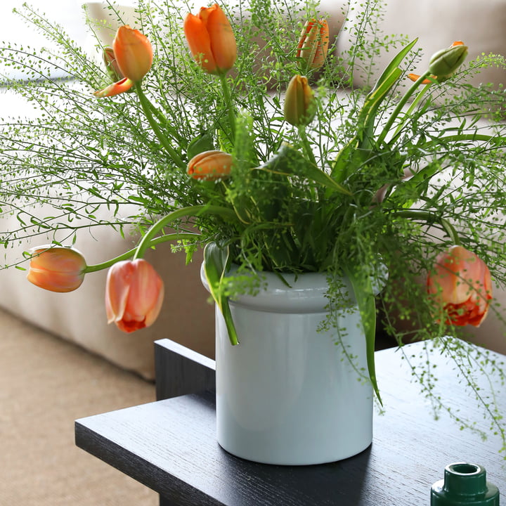& klevering - Turban vase 21.5 x Ø 20 cm, mist
