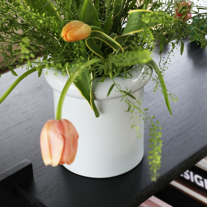 & klevering - Turban vase 21.5 x Ø 20 cm, mist
