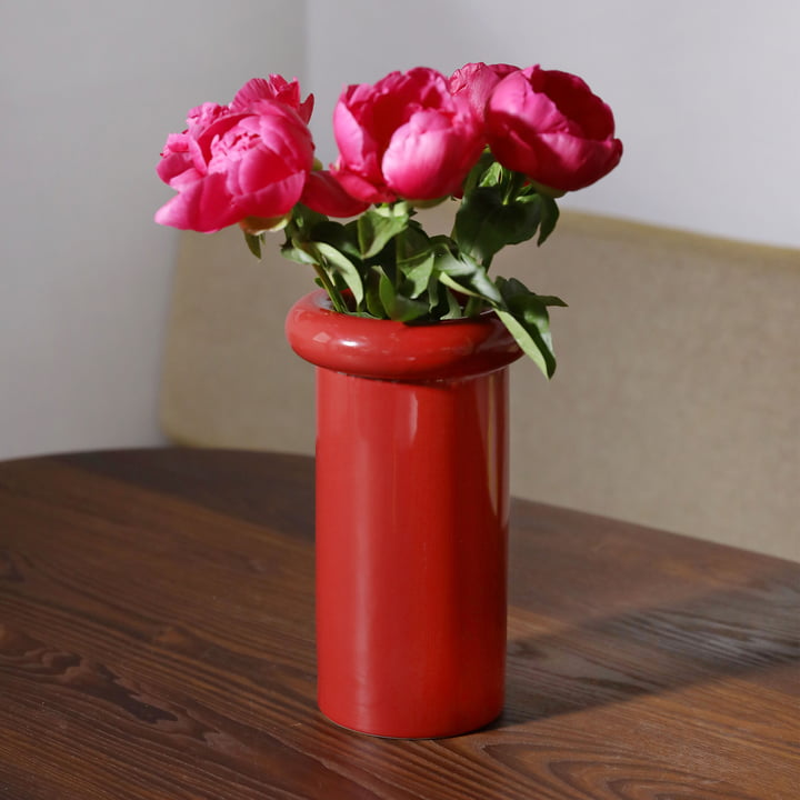 & klevering - Turban vase 27 x Ø 16 cm, burgundy