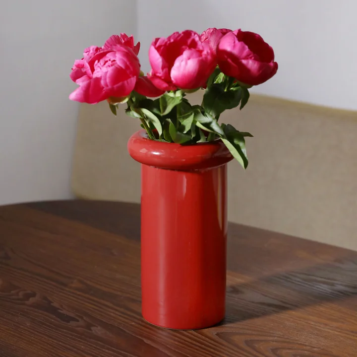 & klevering - Turban vase 27 x Ø 16 cm, burgundy