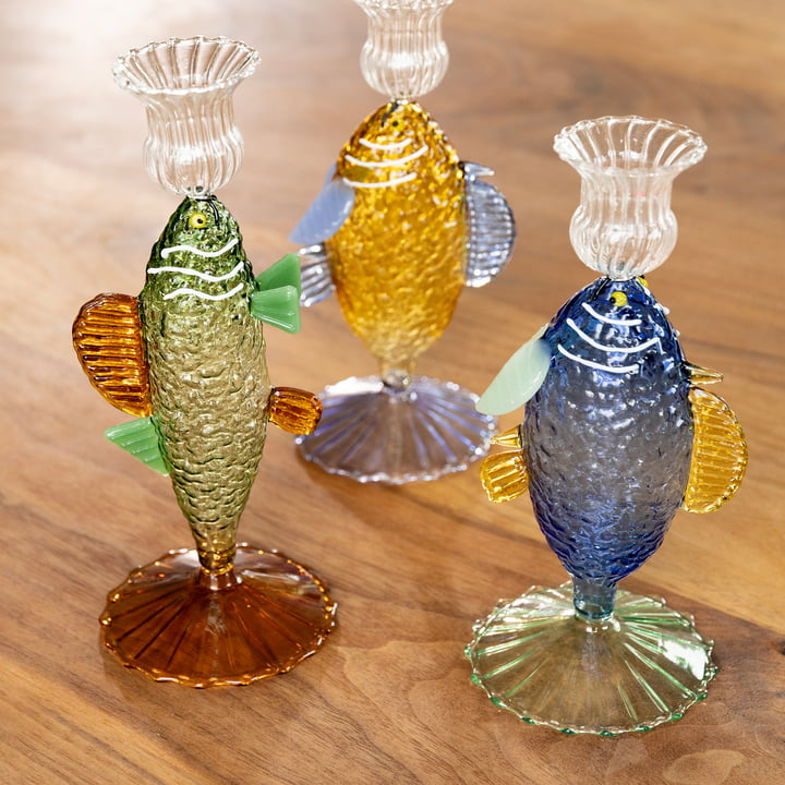 & klevering - Fish candle holder