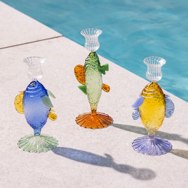 & klevering - Fish candle holder