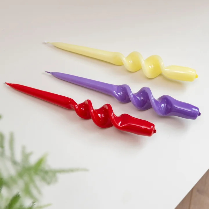 & klevering - Alpha Stick candles, sunset (set of 3)