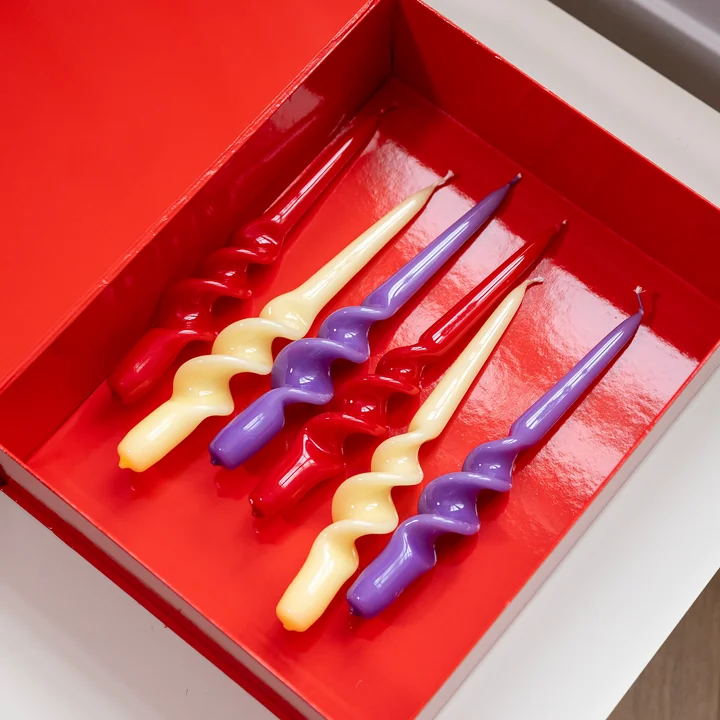 & klevering - Alpha Stick candles, sunset (set of 3)