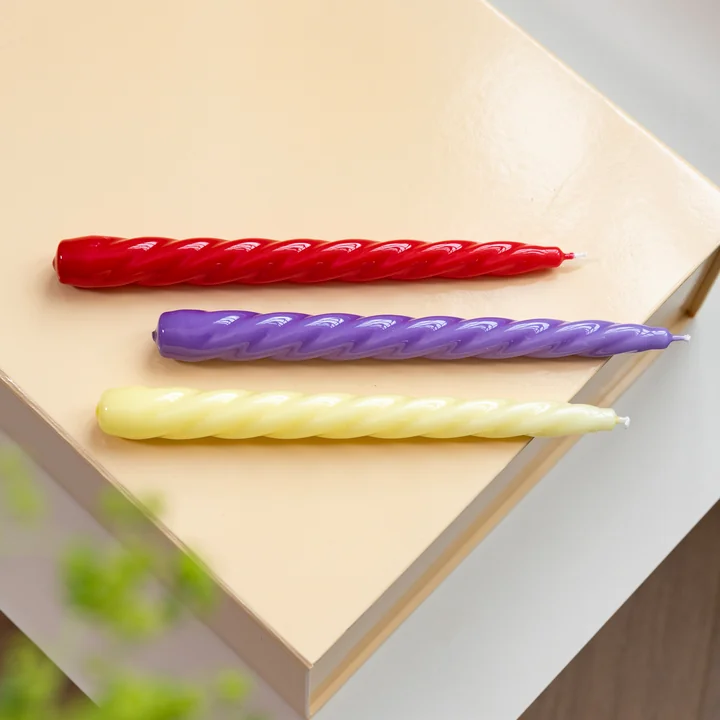 & klevering - Bravo Stick candles, sunset (set of 3)