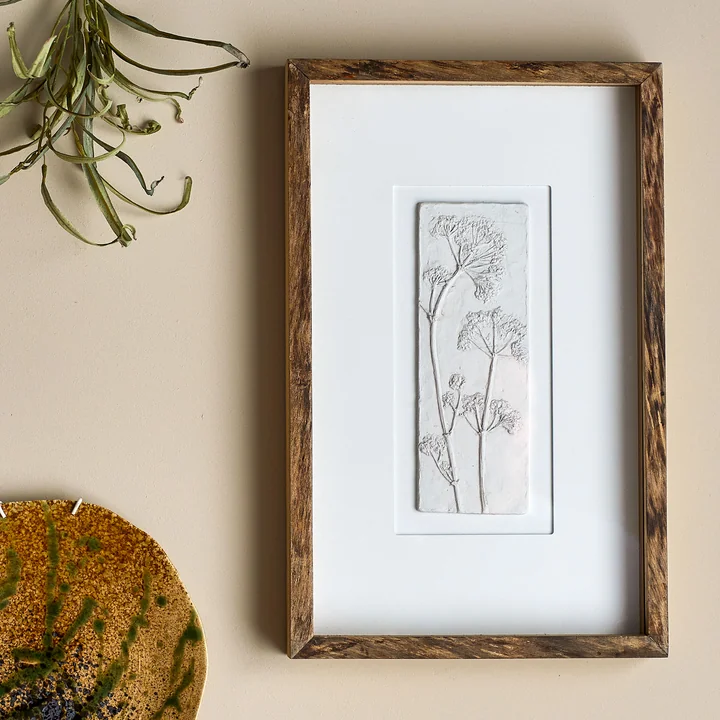 Bloomingville - Mey wall picture incl. frame, 30.5 x 48.5 cm, natural fir