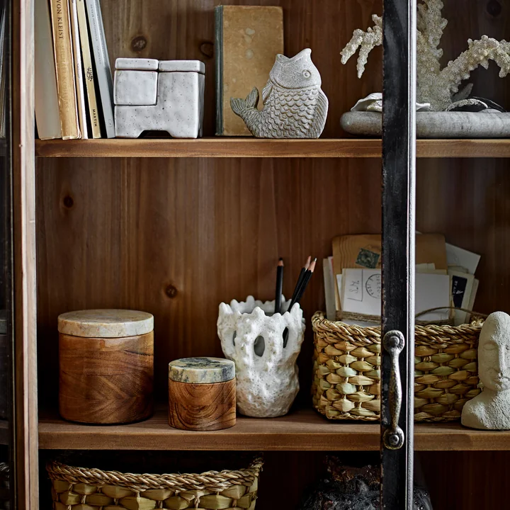 Bloomingville - Fianna vase, h 12.5 cm, white