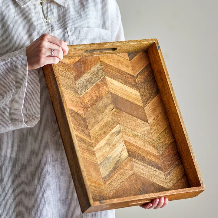 Bloomingville - Katalyn serving tray, 30 x 40 cm, natural mango