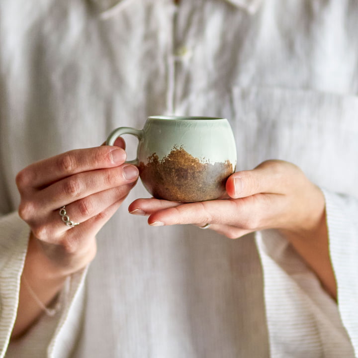 Bloomingville - Paula espresso cup, Ø 7 x 6 cm, brown