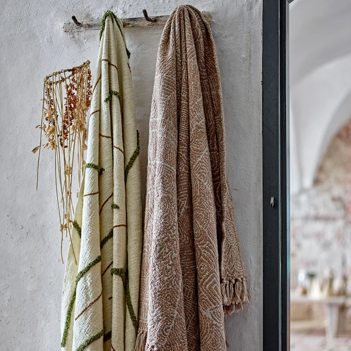 Bloomingville - Osasio blanket, 130 x 150 cm, green