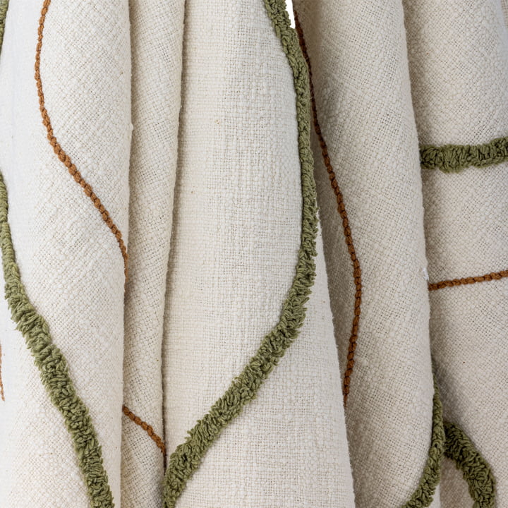 Bloomingville - Osasio blanket, 130 x 150 cm, green